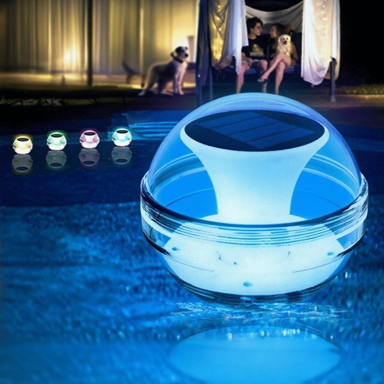 Edge Collections - Multi - Solar Floating Pool Light with Color Changing Modes